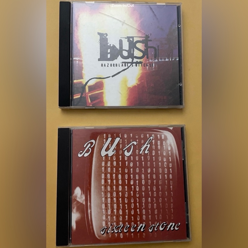 Vintage Set Of Bush Sixteen Stone and Razorblade Suitcase CDs